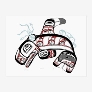 Killerwhale Print by Northwest Coast Native Artist Philip Gray