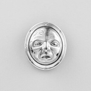 Silver Moon Pendant by Northwest Coast Native Artist Gus Cook