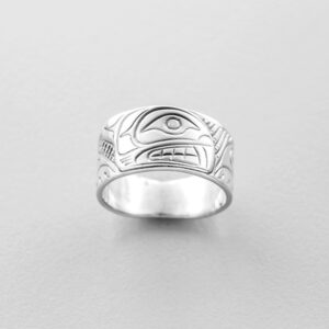 Silver Beaver Ring by Northwest Coast Native Artist Lloyd Wadhams Jr.