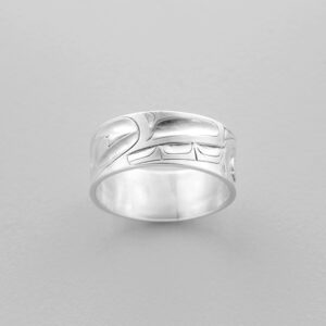 Silver Bear Ring by Northwest Coast Native Artist Alvin Adkins