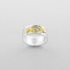 Silver and Gold Thunderbird Ring by Northwest Coast Native Artist John Lancaster