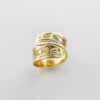 Gold Eagle and Raven Wrap Ring by Northwest Coast Native Artist David Neel