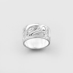 Silver Bear Ring by Northwest Coast Native Artist Joseph Wilson