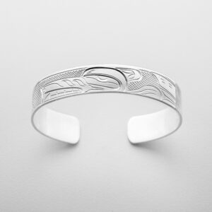 Silver Wolf Bracelet by Northwest Coast Native Artist John Lancaster