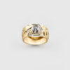 Gold Killerwhale Ring with Diamond by Northwest Coast Native Artist Ivan Thomas