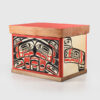 Wood Eagle Bentwood Box by Native Artist Bruce Alfred