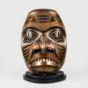 Bronze Dogfish Mask with Granite Base by Northwest Coast Native Artist Ben Davidson