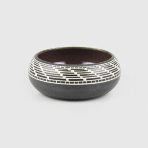 Porcelain Basket Weave Bowl by Northwest Coast Native Artist Patrick Leach