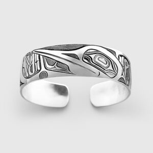 Silver Loon Bracelet by Native Artist David Neel