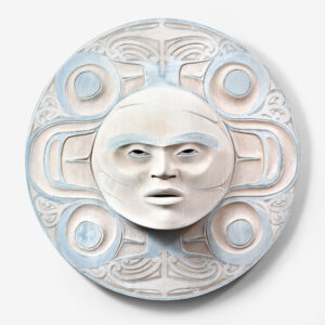 Wood Moon Mask by Northwest Coast Native Artist Klatle Bhi