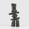 Stone Inukshuk Sculpture by Inuit Native Artist Oqittuq Shaa