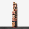 Wood Watchman, Eagle, and Bear Totem Pole by Native Artist Garner Moody