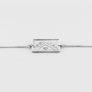 Silver Weaving Design Bracelet by Native Artist Sharifah Marsden