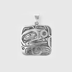 Silver Bear Pendant by Native Artist David Neel