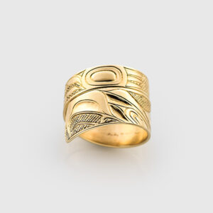 Gold Eagle Ring by Native Artist Walter Davidson