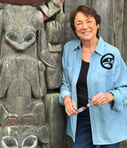Vickie Jensen author of Totem Pole Carving book featuring Norman Tait