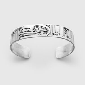 Silver Raven Bracelet by Native Artist David Neel