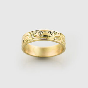 Gold Otter Ring by Native Artist David Neel