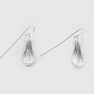 Silver Spoon Earrings by Native Artist Walter Davidson