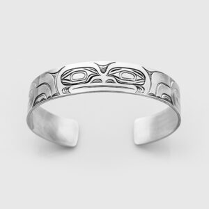 Silver Frog Bracelet by Native Artist David Neel