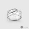 Engraved Sterling Silver Killerwhale Ring by Northwest Coast Native Artist Alvin Adkins