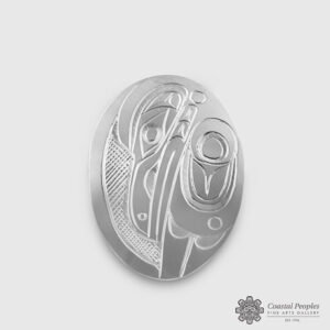 Engraved Sterling Silver Pendant by Northwest Coast Native Artist Don Lancaster