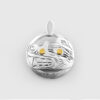 Silver & Gold Bear Pendant by Native Artist Harold Alfred