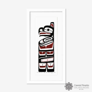 Original Hawk Painting by Northwest Coast Native Artist Ben Houstie