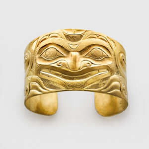 Gold Bear Bracelet by Native Artist Don Yeomans