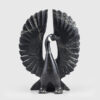 Stone Goose Sculpture by Inuit Artist Johnny Mathewsie