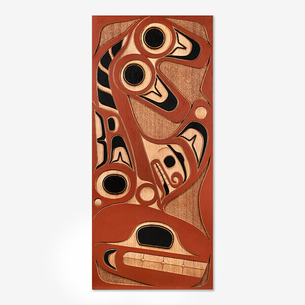 Wood Killerwhale Panel by Native Artist Jim Charlie