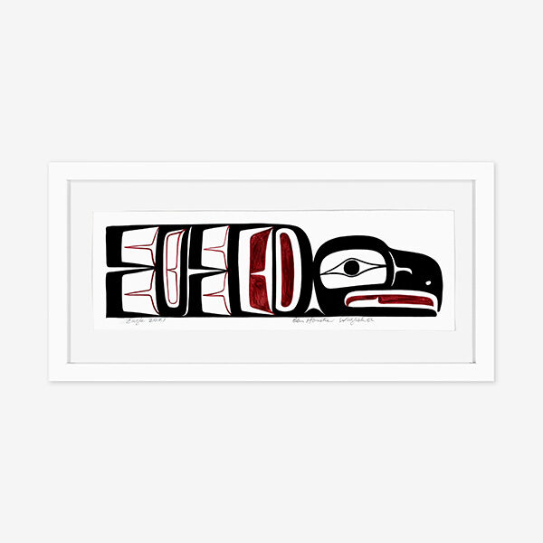 Original Eagle Painting by Northwest Coast Native Artist Ben Houstie