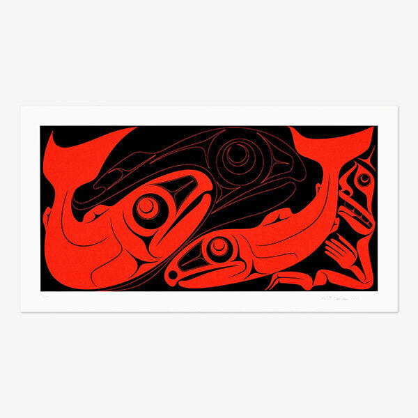 Salmon Print by Northwest Native Artist Robert Davison