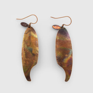 Copper Feather Earrings by Native Artist Gwaai Edenshaw