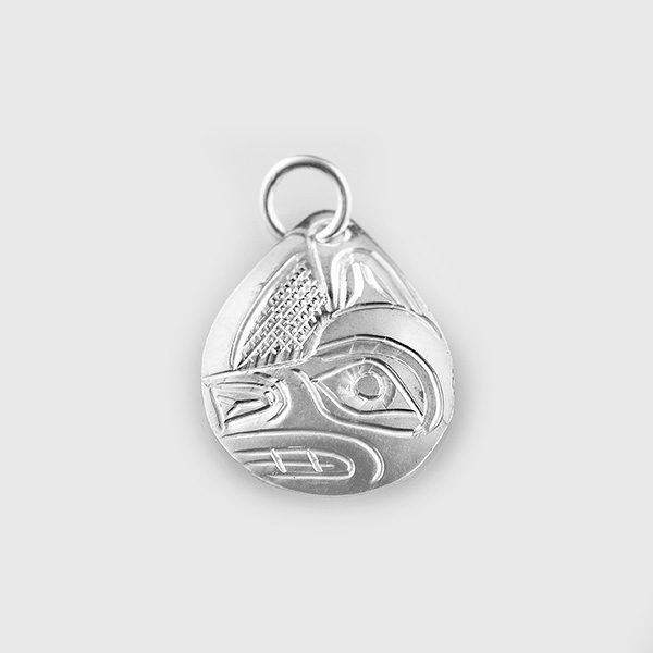 Silver Wolf Necklace by Native Artist Don Lancaster