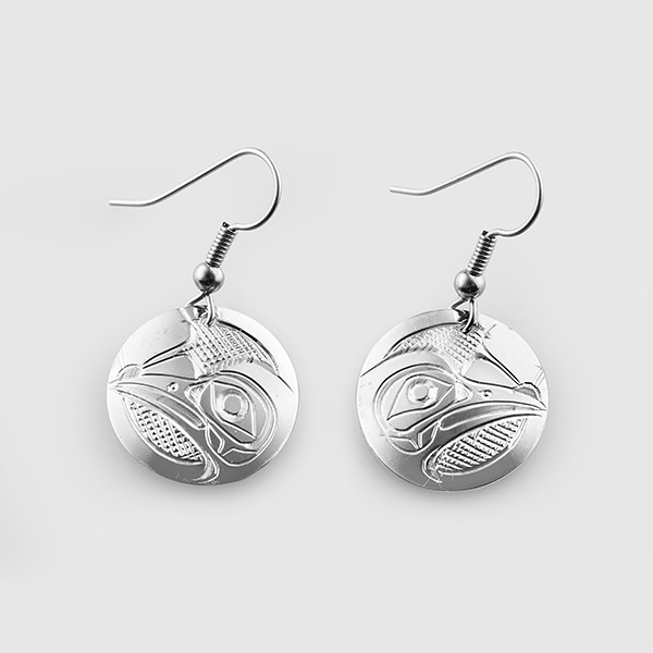 Silver Hummingbird Earrings by Native Artist Don Lancaster