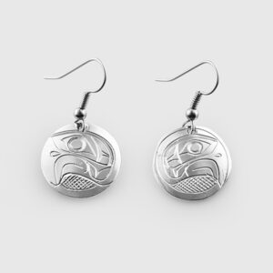 Silver Eagle Earrings by Native Artist Don Lancaster