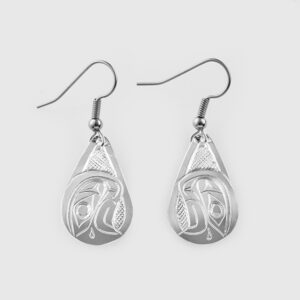 Silver Eagle Earrings by Native Artist Don Lancaster