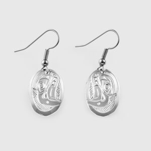 Silver Eagle Earrings by Native Artist Don Lancaster