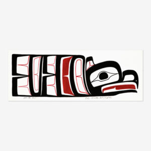 Original Hawk Painting by Northwest Coast Native Artist Ben Houstie