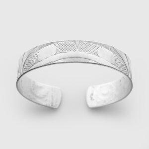 Silver Initiation Bracelet by Native Artist Gwaai Edenshaw