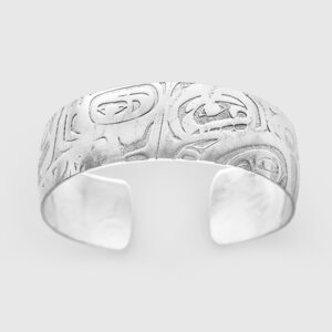 Silver Initiation Bracelet by Native Artist Gwaai Edenshaw