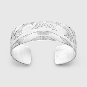 Silver Initiation Bracelet by Gwaai Edenshaw