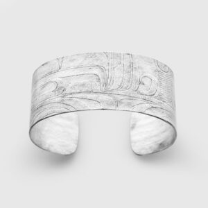 Silver Initiation Bracelet by Gwaai Edenshaw