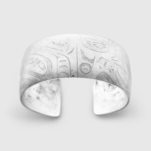 Silver Initiation Bracelet by Native Artist Gwaai Edenshaw