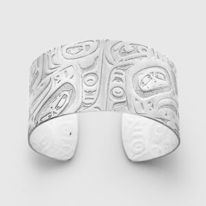 Silver Initiation Bracelet by Gwaai Edenshaw