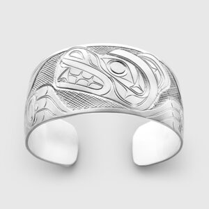 Silver Bear Bracelet by Native Artist Don Lancaster