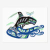 Killerwhale Print by Northwest Coast Native Artist Patrick Amos