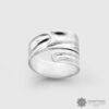 Sterling Silver Raven Wrap Ring by Northwest Coast Native Artist Alvin Adkins