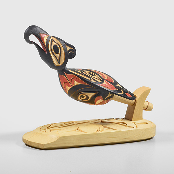 Wood Thunderbird Rattle by Plains Native Artist Joshua Prescott